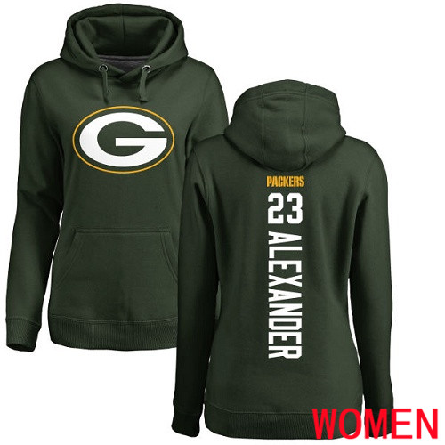 Green Bay Packers Green Women #23 Alexander Jaire Backer Nike NFL Pullover Hoodie Sweatshirts